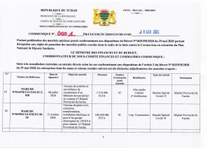 MARCHE SPECIAL COVID 19