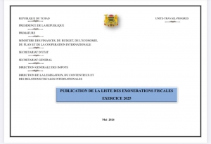 LISTE DES EXONERATIONS FISCALES  EXERCICE 2025