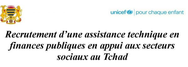 Recrutement d’une assistance technique en finances publiques en appui aux secteurs sociaux au Tchad