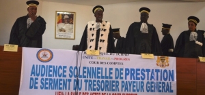 PRESTATION DE SERMENT DU NOUVEAU TRESORIER PAYEUR GENERAL MAHAMAT  MOUSTAPHA MASRI