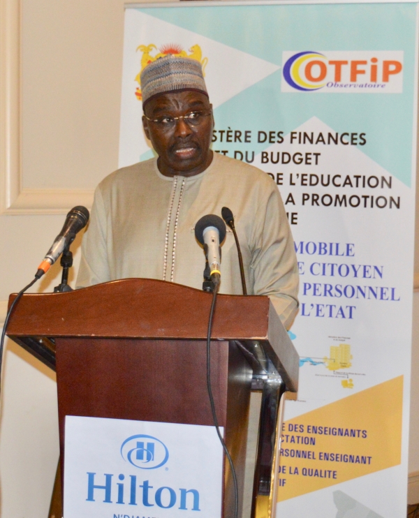 Discours d’ouverture de Monsieur le Ministre des Finances et du Budget ALLALI MAHAMAT ABAKAR, à l’occasion de l’atelier de lancement de la plateforme de contrôle citoyen de l’effectivité du personnel enseignant