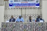 DISCOURS DU MINISTRE DES FINANCES ET DU BUDGET ALLALI MAHAMAT ABAKAR FACE AUX DOUANIERS  JOURNEE INTERNATIONALE DE LA DOUANE EDITION 2019