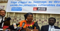 Madame BANATA TCHALE SOW, Secrétaire d’Etat aux finances et au Budget a présidé la cérémonie de lancement du projet de déminage et de développement Économique (PRODECO)