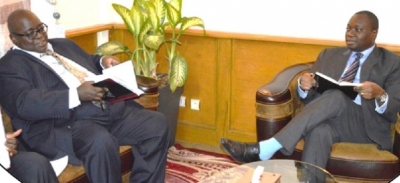 Le Ministre des Finances et du Budget Monsieur MBOGO Ngabo Séli reçoit Monsieur Jean Claude Nachega , Représentant Résident du FMI au Tchad